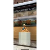 Hexagone socle, blanc, 40 x 100 cm