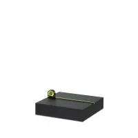 Socle pour magasin, noir, sur mesure