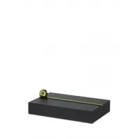 Socle pour magasin, noir, sur mesure