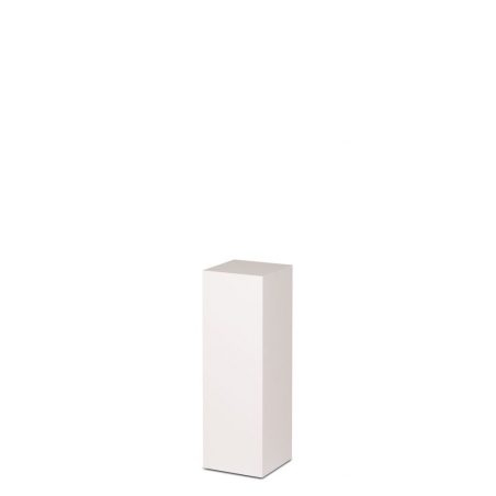 Socle MDF blanc satiné | Colonne blanc décorative | Pilier blanc