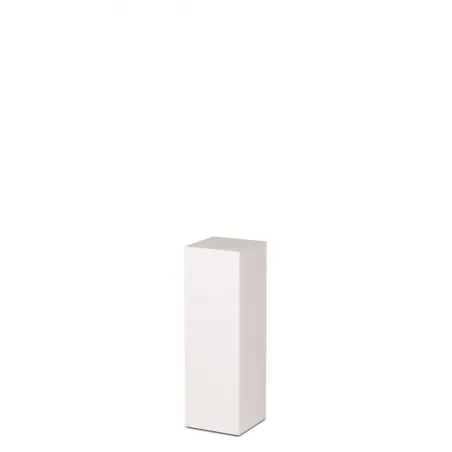 Socle MDF blanc satiné | Colonne blanc décorative | Pilier blanc