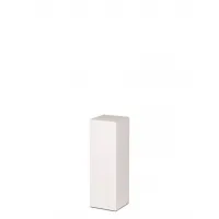 Socle MDF blanc satiné | Colonne blanc décorative | Pilier blanc