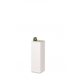 Socle MDF blanc satiné | Colonne blanc décorative | Pilier blanc