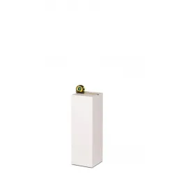Socle MDF blanc satiné | Colonne blanc décorative | Pilier blanc