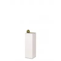 Socle MDF blanc satiné | Colonne blanc décorative | Pilier blanc