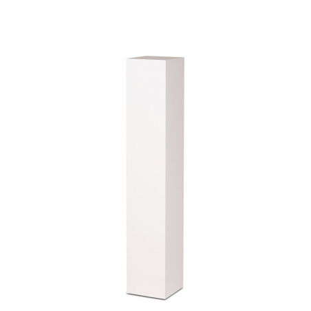 Socle MDF blanc satiné | Colonne blanc décorative | Pilier blanc