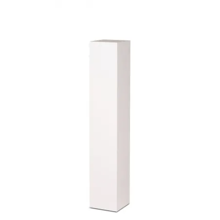 Socle MDF blanc satiné | Colonne blanc décorative | Pilier blanc