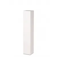 Socle MDF blanc satiné | Colonne blanc décorative | Pilier blanc