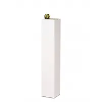 Socle MDF blanc satiné | Colonne blanc décorative | Pilier blanc