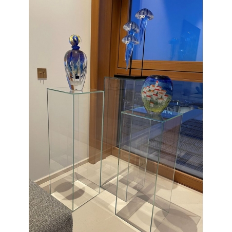 Socle verre | colonne verre | pilier verre