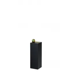 Socle MDF noir satiné / | Colonne noir décorative | Pilier noir
