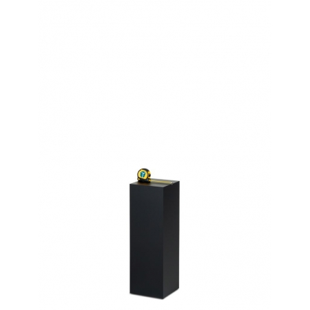 Socle MDF noir satiné / | Colonne noir décorative | Pilier noir