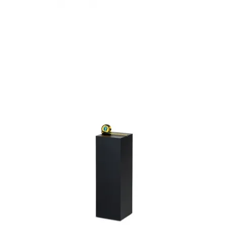 Socle MDF noir satiné / | Colonne noir décorative | Pilier noir