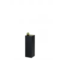 Socle MDF noir satiné / | Colonne noir décorative | Pilier noir