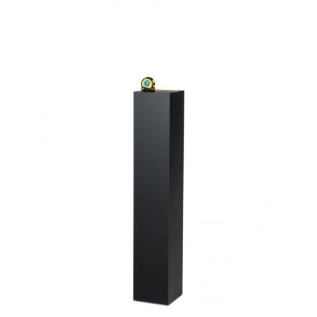 Socle MDF noir satiné / | Colonne noir décorative | Pilier noir