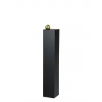 Socle MDF noir satiné / | Colonne noir décorative | Pilier noir