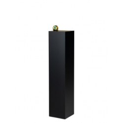 Socle MDF noir satiné / | Colonne noir décorative | Pilier noir