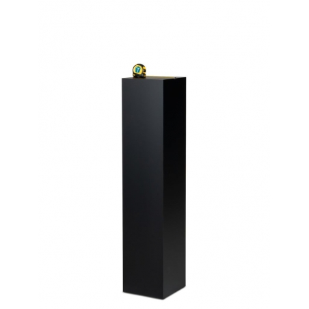 Socle MDF noir satiné / | Colonne noir décorative | Pilier noir