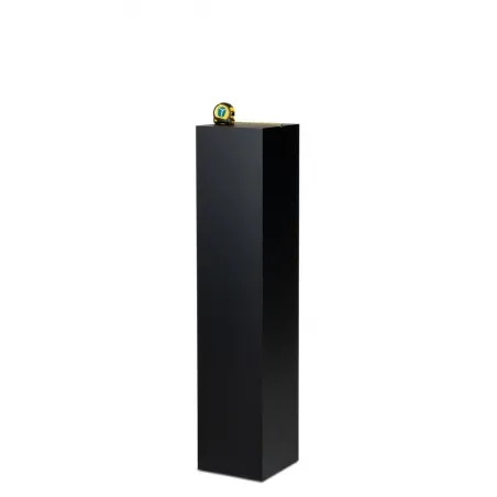 Socle MDF noir satiné / | Colonne noir décorative | Pilier noir