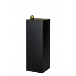 Socle MDF noir satiné / | Colonne noir décorative | Pilier noir