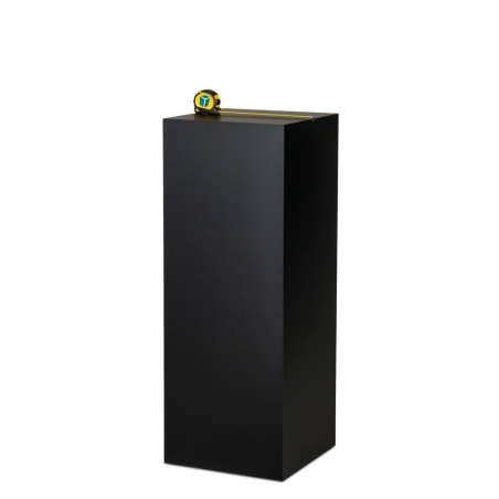 Socle MDF noir satiné / | Colonne noir décorative | Pilier noir