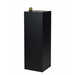 Socle MDF noir satiné / | Colonne noir décorative | Pilier noir