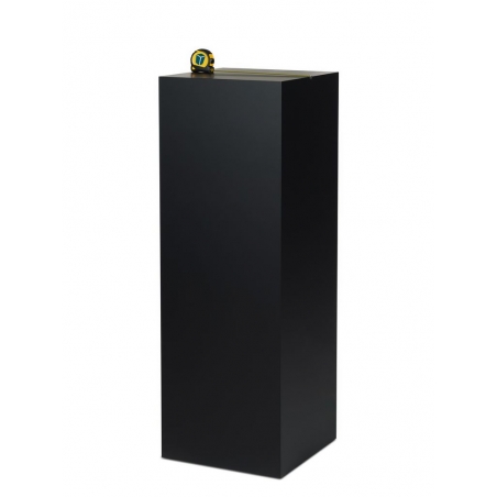 Socle MDF noir satiné / | Colonne noir décorative | Pilier noir