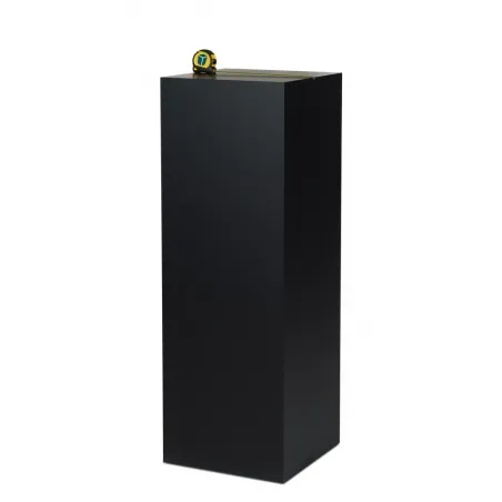 Socle MDF noir satiné / | Colonne noir décorative | Pilier noir
