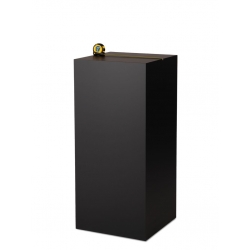 Socle MDF noir satiné / | Colonne noir décorative | Pilier noir