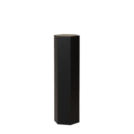 Hexagone socle, noir, 30 x 100 cm