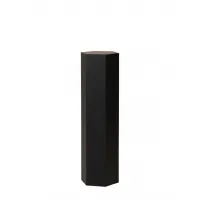 Hexagone socle, noir, 30 x 100 cm