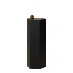 Hexagone socle, noir, 40 x 100 cm
