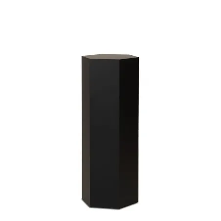 Hexagone socle, noir, 40 x 100 cm