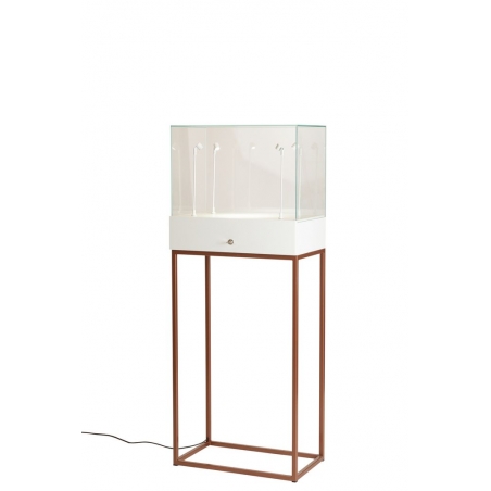 Vitrine présentoir avec tiroir