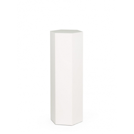Hexagone socle, blanc, sur mesure
