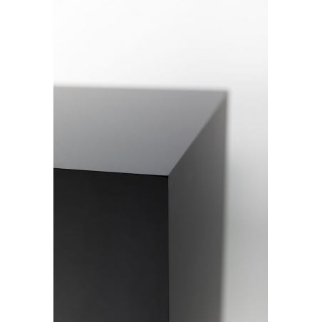 Socle MDF noir satiné / | Colonne noir décorative | Pilier noir