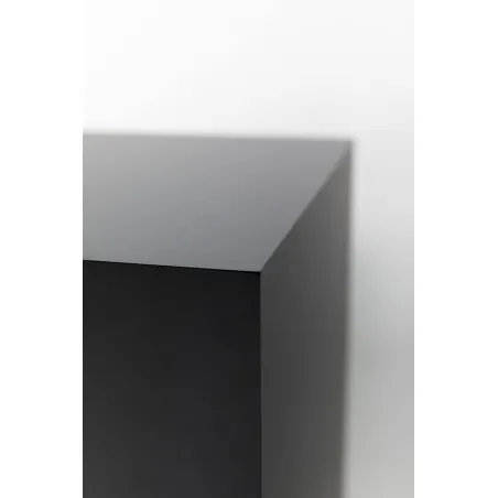 Socle MDF noir satiné / | Colonne noir décorative | Pilier noir