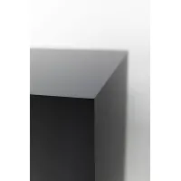 Socle MDF noir satiné / | Colonne noir décorative | Pilier noir