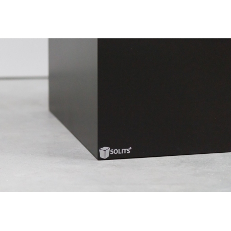 Socle MDF noir satiné / | Colonne noir décorative | Pilier noir