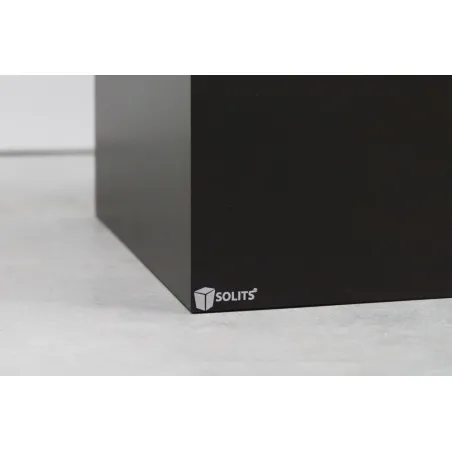 Socle MDF noir satiné / | Colonne noir décorative | Pilier noir