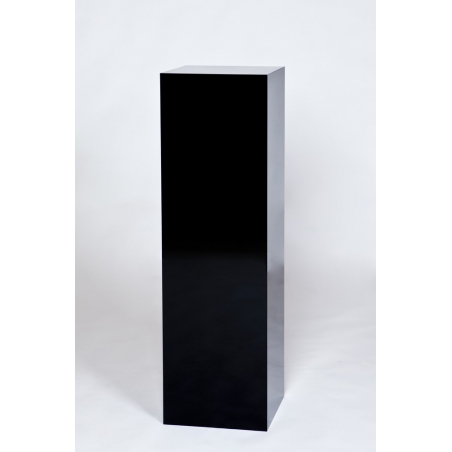 Socle MDF noir brillant / | Colonne noir décorative | Pilier noir