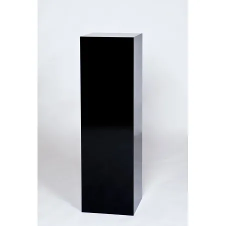 Socle MDF noir brillant / | Colonne noir décorative | Pilier noir