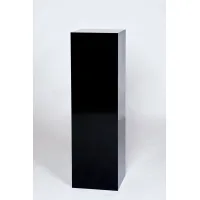Socle MDF noir brillant / | Colonne noir décorative | Pilier noir