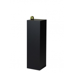 Socle MDF noir brillant / | Colonne noir décorative | Pilier noir