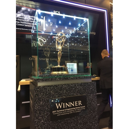 Vitrine en verre LED intégré