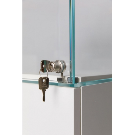Vitrine en verre LED intégré