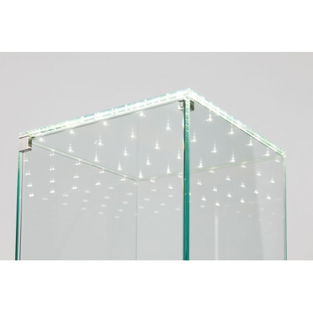 Vitrine en verre LED intégré