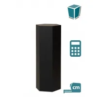 Hexagone socle, noi, sur mesure