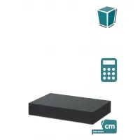 Socle pour magasin, noir, sur mesure