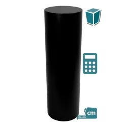 socle rond noir